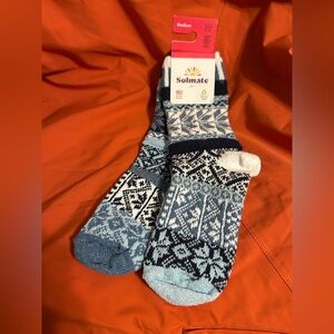 Solmate snowflake pattern socks - Medium